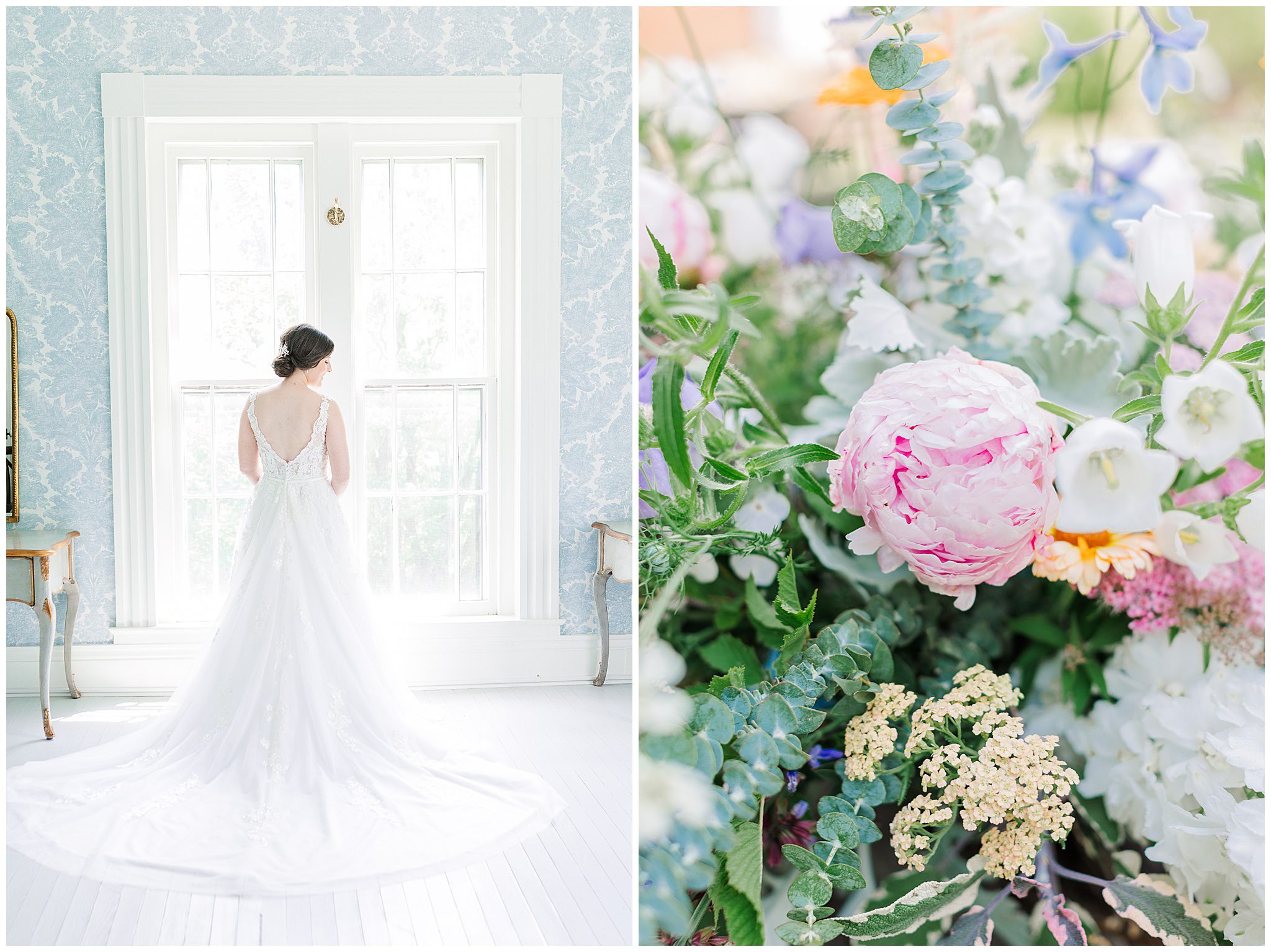 warrenwood manor bride and florals